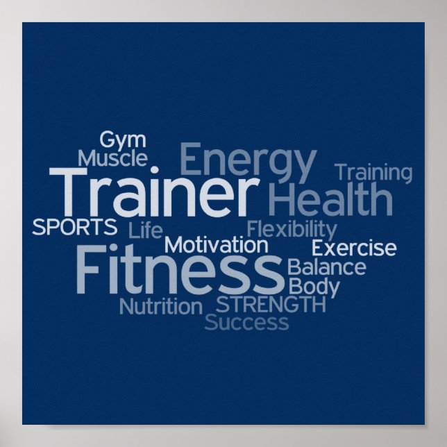 Personal Trainer or Fitness Centre Poster (Front)