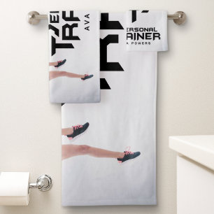 Personal Trainer Personalised Bath Towel Set
