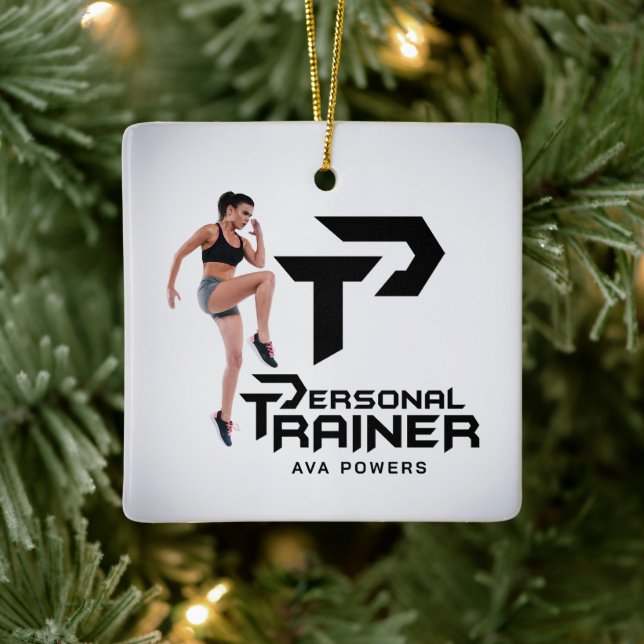 Personal Trainer Personalised Ceramic Ornament (Tree)