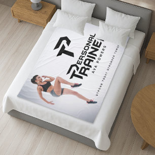 Personal Trainer Personalised Fleece Blanket