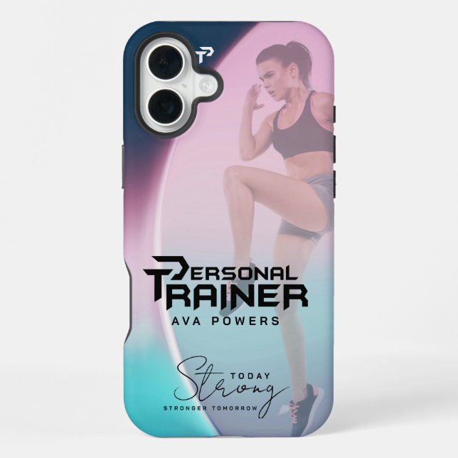 Personal Trainer Personalised iPhone Case (Back)
