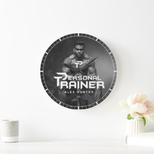 Personal Trainer Personalised Large Clock