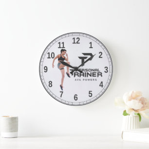 Personal Trainer Personalised Large Clock