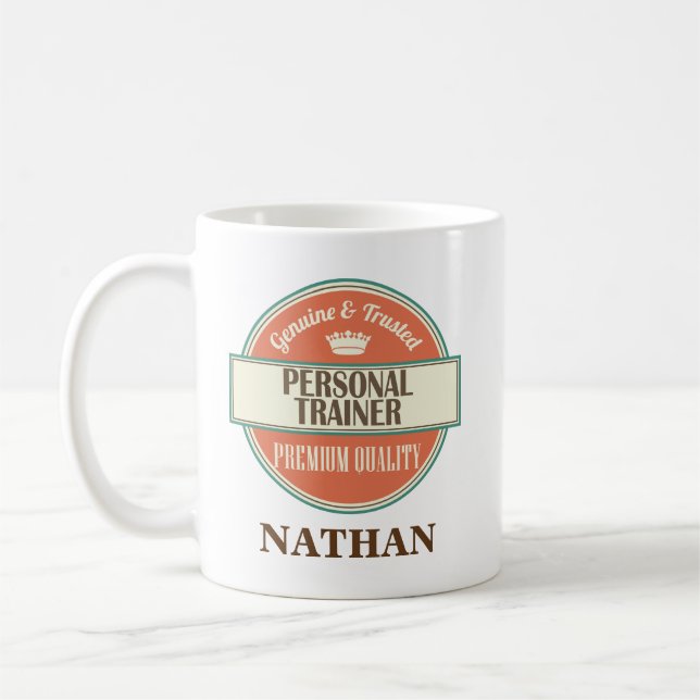 Personal Trainer Personalised Office Mug Gift (Left)