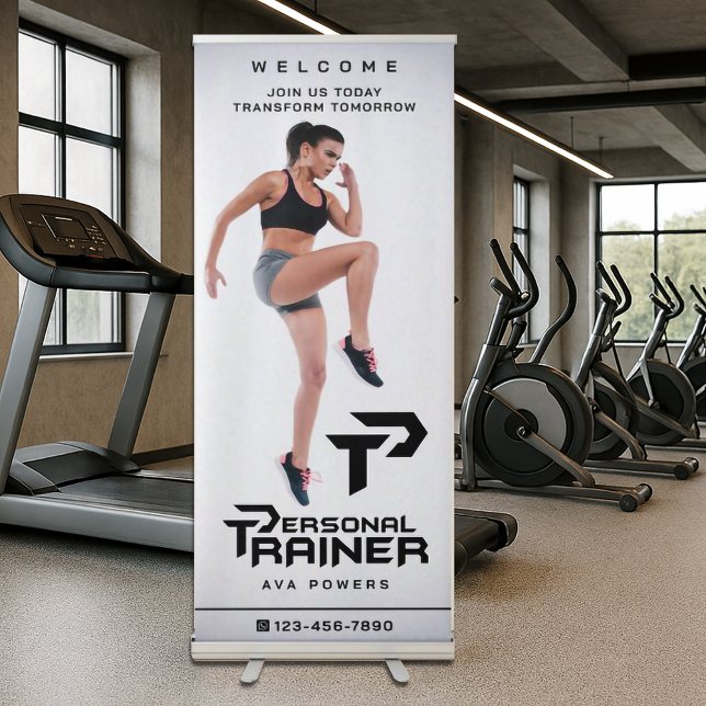 Personal Trainer Personalised Retractable Banner (Creator Uploaded)