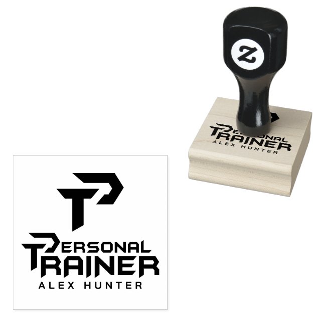 Personal Trainer Personalised Rubber Stamp (Stamped)