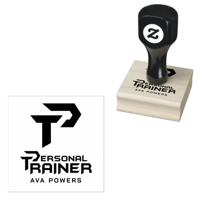 Personal Trainer Personalised Rubber Stamp (Stamped)