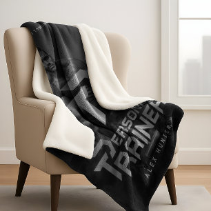 Personal Trainer Personalised Sherpa Blanket
