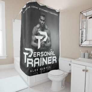 Personal Trainer Personalised Shower Curtain