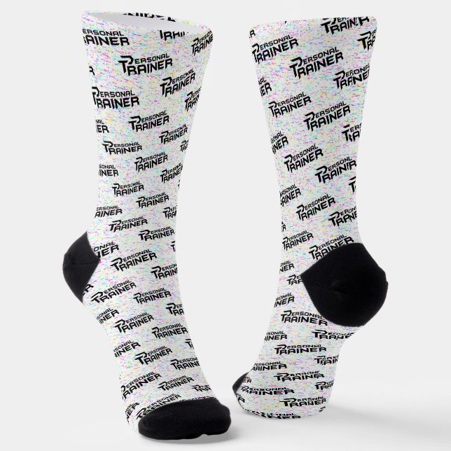 Personal Trainer Personalised Socks (Angled)
