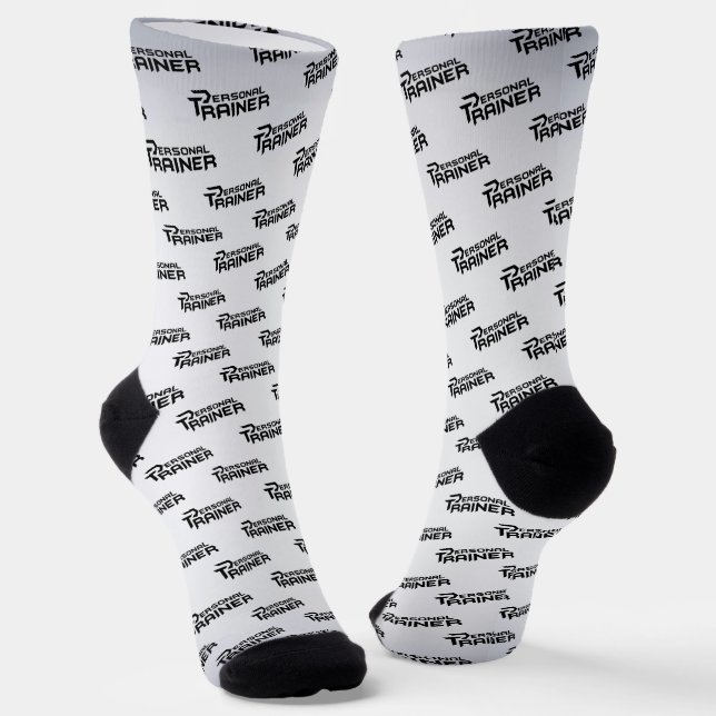 Personal Trainer Personalised Socks (Angled)