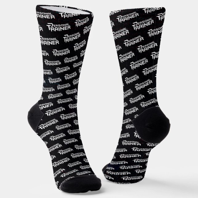 Personal Trainer Personalised Socks (Angled)