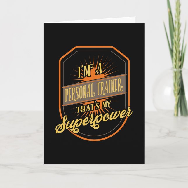 Personal Trainer Profession Card (Front)