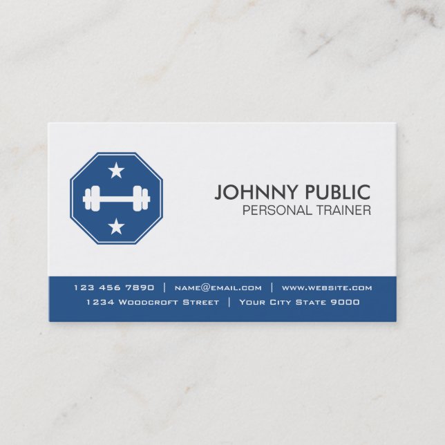Personal Trainer - Professional Business Card (Front)