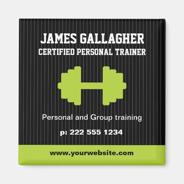 Personal Trainer Promotional Magnet (Front)