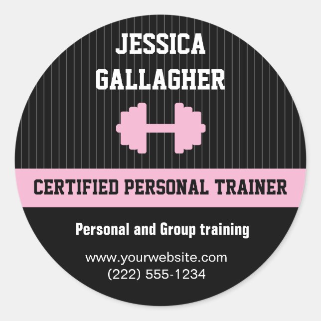 Personal Trainer Promotional Sticker (Front)