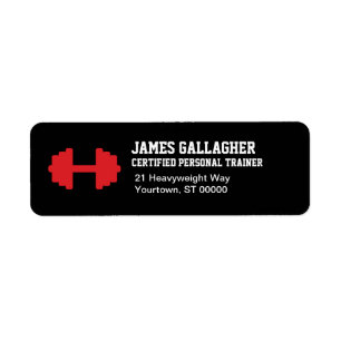 Personal Trainer Return Address Label