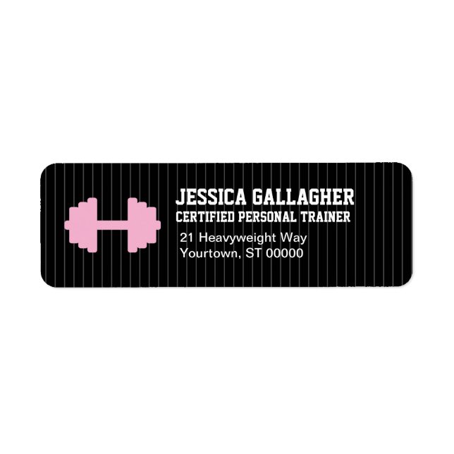 Personal Trainer Return Address Label (Front)