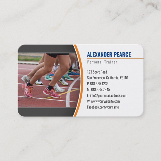 Personal Trainer | Running Business Card (Front)
