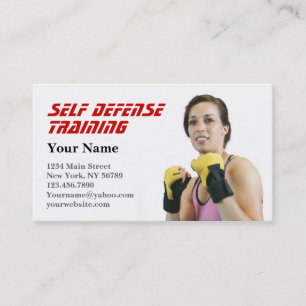 Personal Trainer Self Defence Business Card