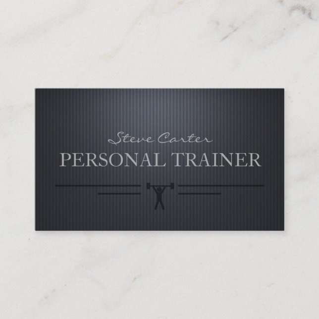 Personal Trainer Sport Coach Business Card (Front)