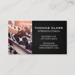Personal Trainer   Strength Training   Weights Business Card