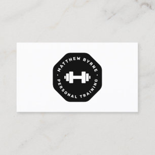 Personal Trainer Training Emblem  Business Card