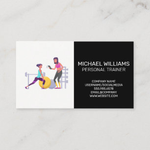 Personal Trainer Training Session Business Card