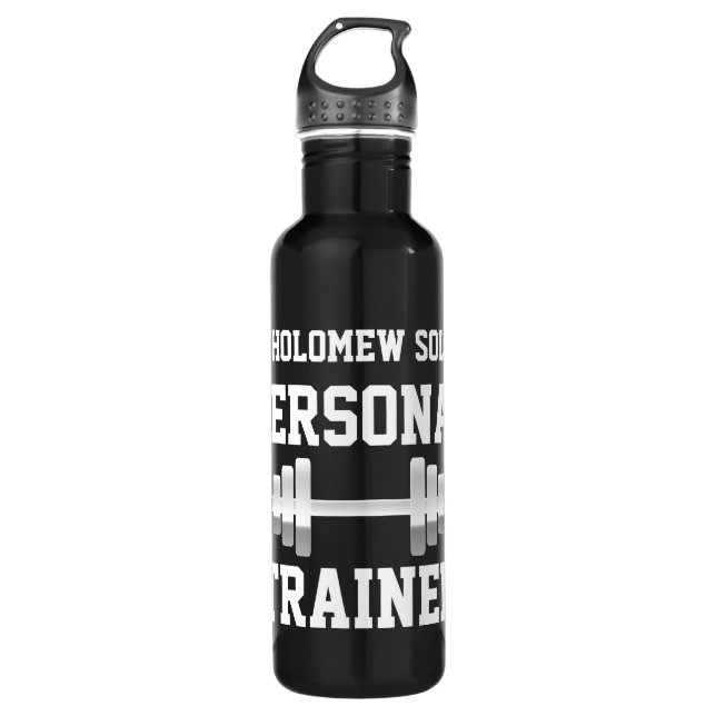 Personal Trainer Water Bottle, Personalised Name 710 Ml Water Bottle (Front)
