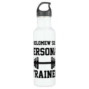 Personal Trainer Water Bottle, Personalised Name 710 Ml Water Bottle