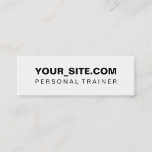 Personal Trainer Website Merchandising Mini Business Card