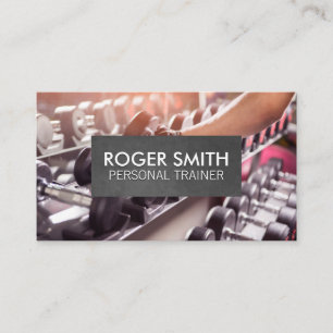 Personal Trainer   Weights Business Card