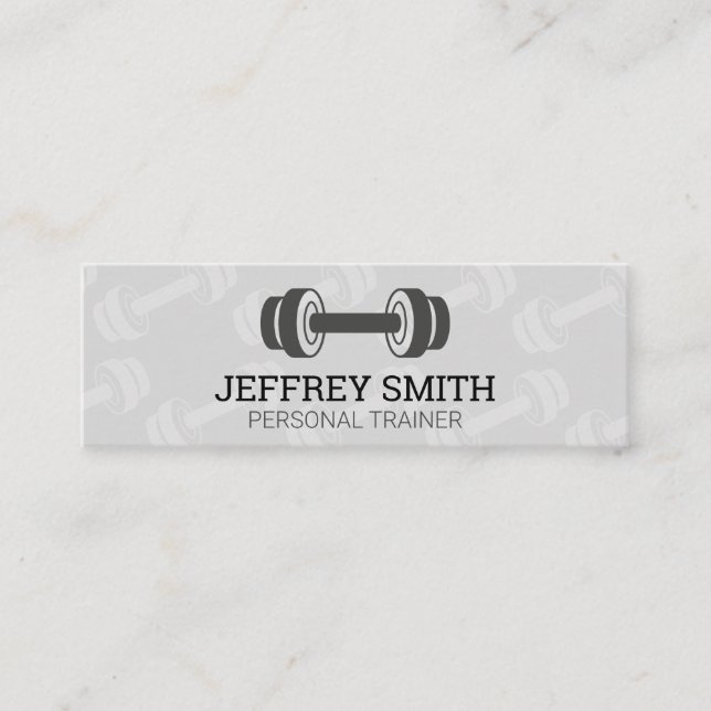 Personal Trainer | Weights Mini Business Card (Front)