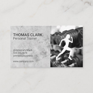 Personal Trainer   Weights   Runner Business Card
