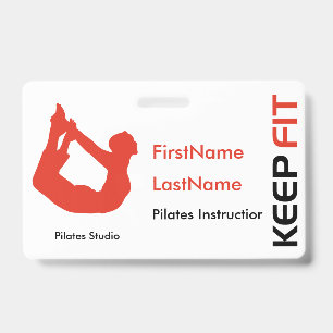 Personal Trainer, Yoga Instructor Badge ID Badge