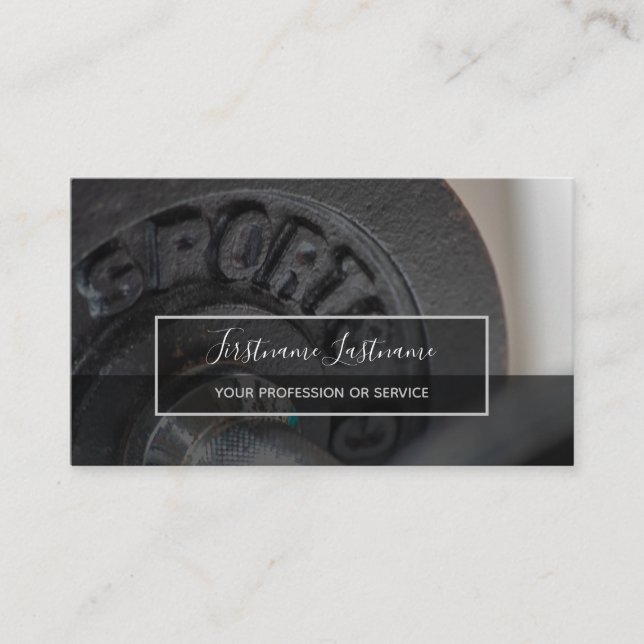 Personal training and fitness coaching experts business card (Front)