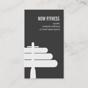 Personal Training Instructor Simple Black Business Card