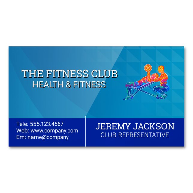 Personal Training Session | Fitness Magnetic Business Card (Front)