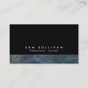 Personal Tutor Teal Grunge Education Training Business Card