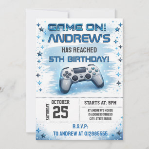 Personal Video Game Birthday Invitation