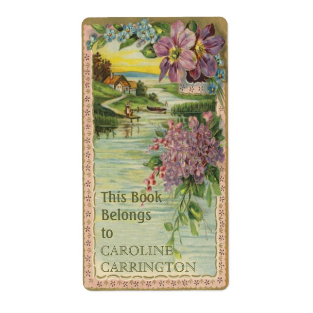 Personal Vintage Bookplate Labels (Front)