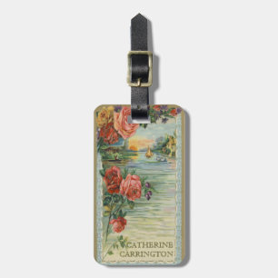Personal Vintage Victorian Luggage Tag