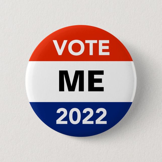 Personal Vote 2022 Midterm Election Campaign 6 Cm Round Badge (Front)