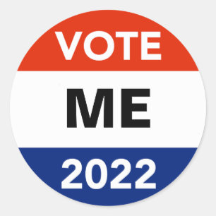 Personal Vote 2022 Midterm Election Campaign Class Classic Round Sticker