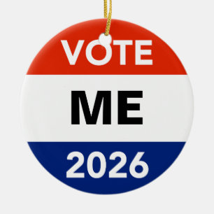 Personal Vote 2026 Midterm Election Campaign Ceramic Tree Decoration