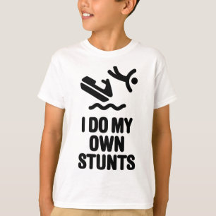 Personal Watercraft Pwc I Do My Own Stunts Jet Ski T-Shirt