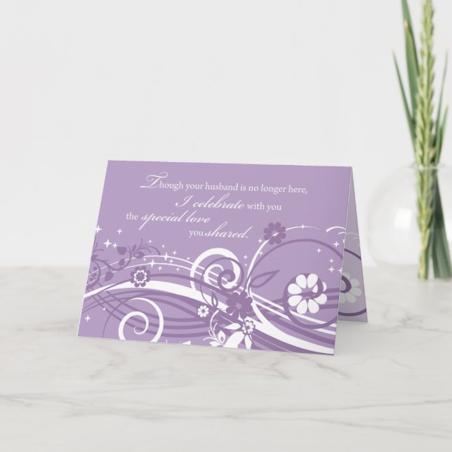 Personal Wedding Anniversary to Widow Card (Front)