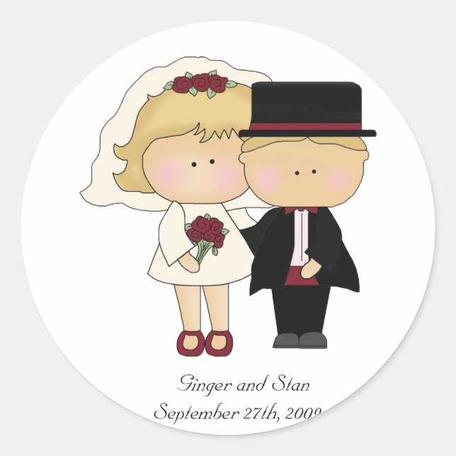 Personal Wedding Sticker (Front)