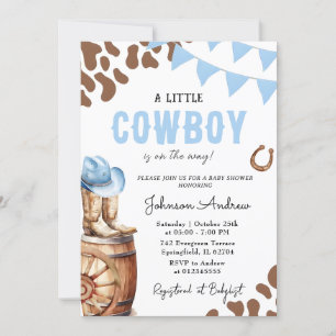 Personal Western Boy Baby Shower for boy Invitation