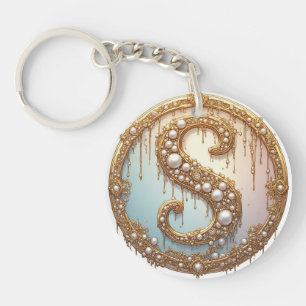 Personali Letter S Jewellery Style Gift Idea Key Ring